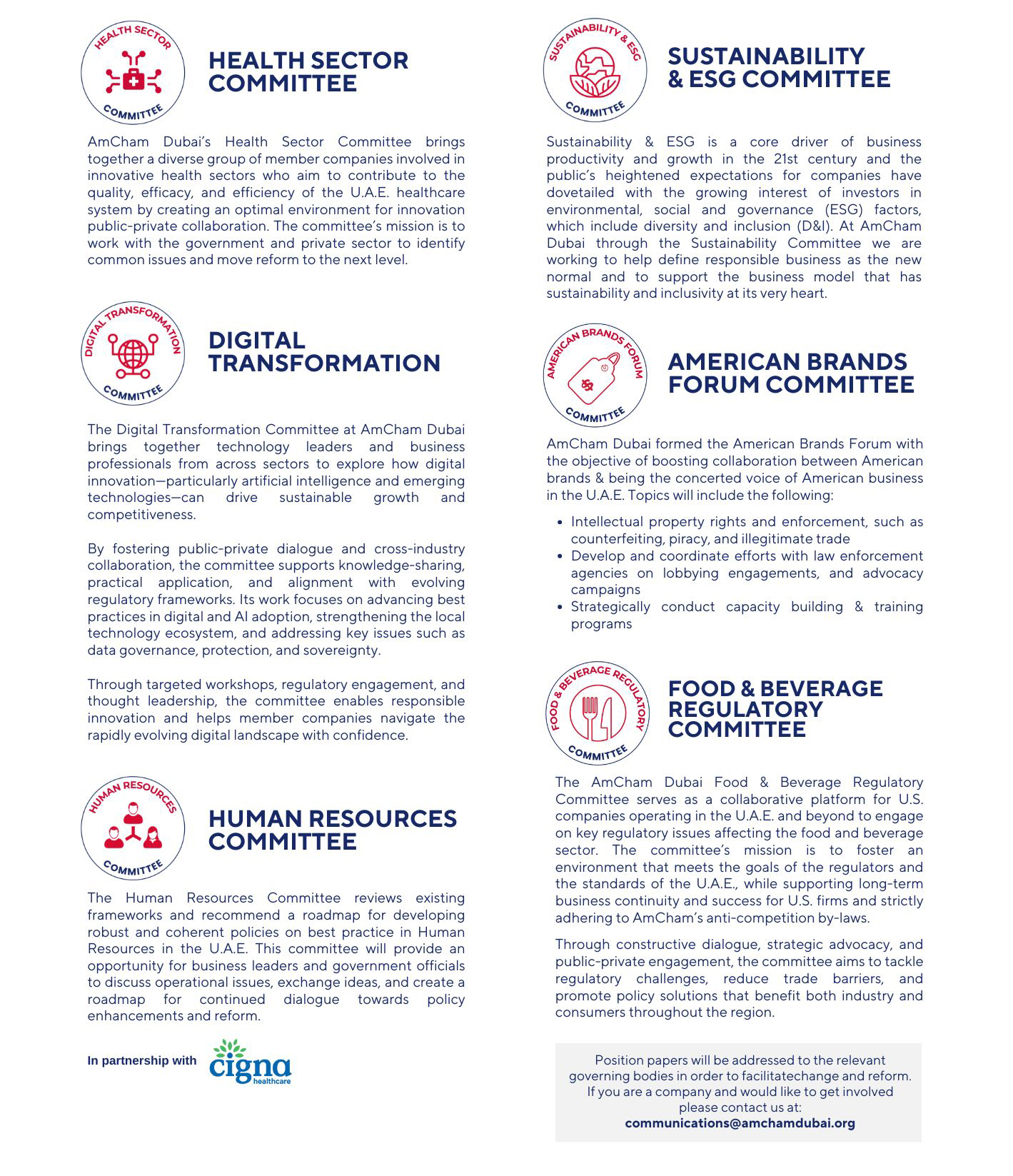 AmCham Dubai Committees