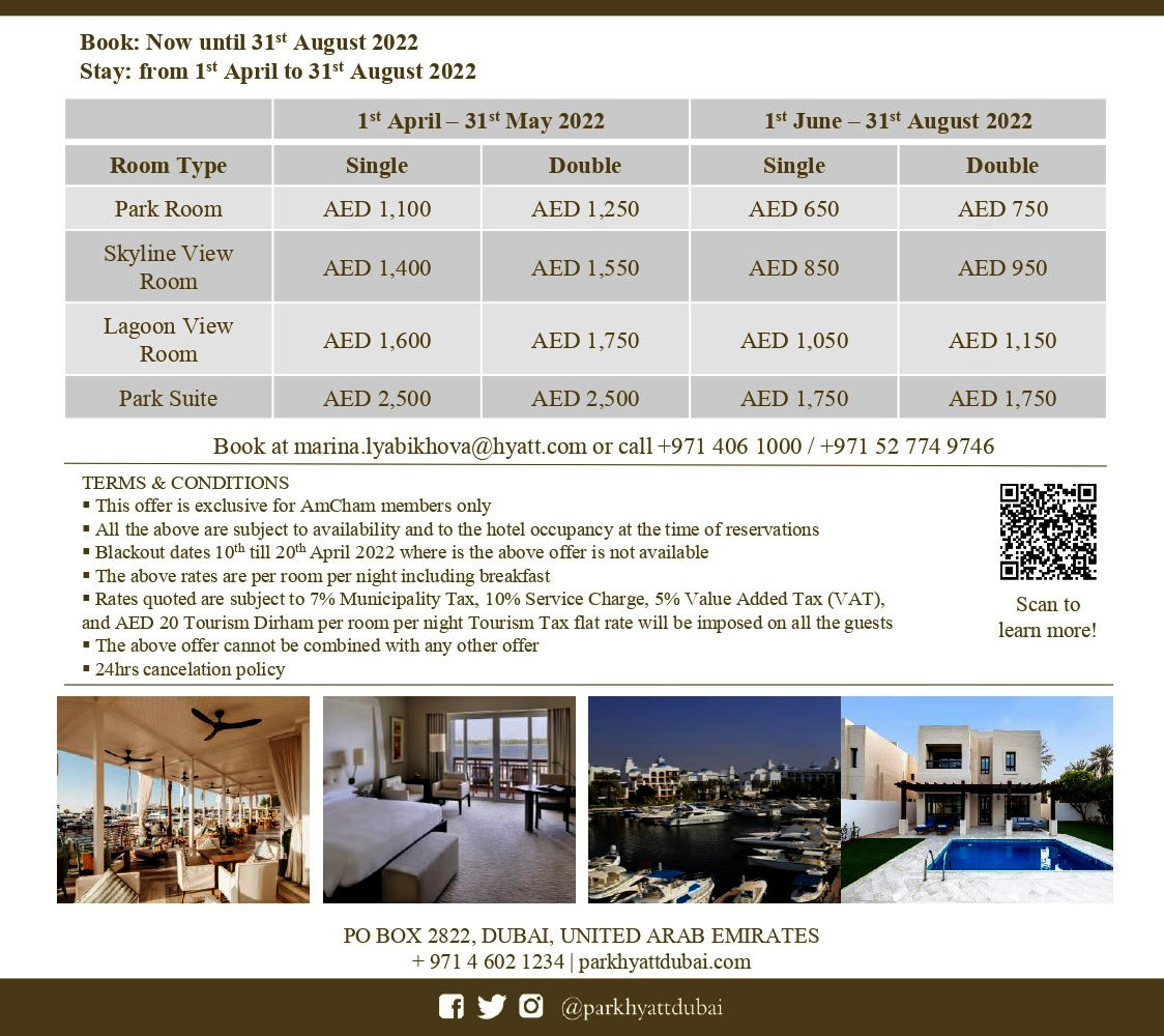 Exclusive Offer at Park Hyatt Dubai